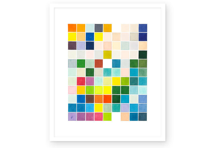 06 / 07 | "copy and paste - 32" | watercolor | 2014 | 9 x 11 / 99 pixels
<br>
<br> 
limited fineartprint | hahnemühle william turner 310 g/qm | 50 x 40 cm / 40 x 30 cm