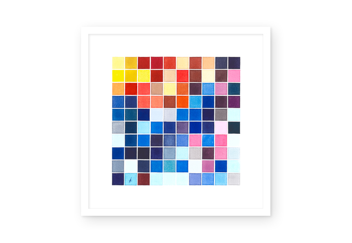 03 / 03 | "copy and paste - 38" | watercolor | 2014 | 10 x 10 / 100 pixels
<br>
<br> 
limited fineartprint | hahnemühle william turner 310 g/qm | 40 x 40 cm / 30 x 30 cm