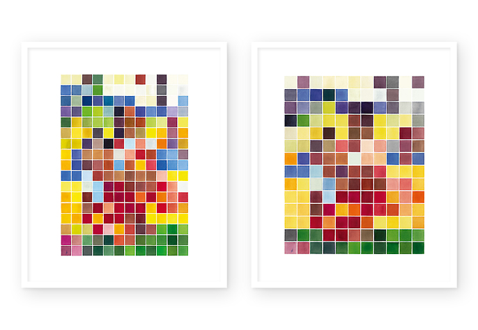 01 / 03 | "copy and paste - 45" | watercolor | 2015 | 12 x 17 / 204 pixels
<br>
<br> 
"copy and paste - 44" | watercolor | 2015 | 11 x 14 / 154 pixels