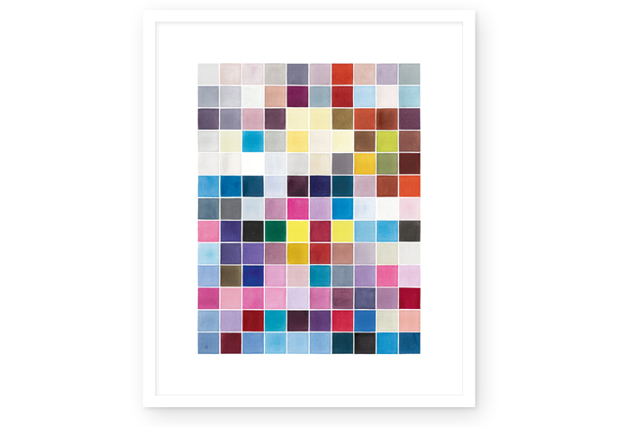03 / 04 | "copy and paste - 46" | watercolor | 2024 | 10 x 13 / 130 pixels
<br>
<br> 
limited fineartprint | hahnemühle william turner 310 g/qm | 60 x 50 cm / 50 x 40 cm