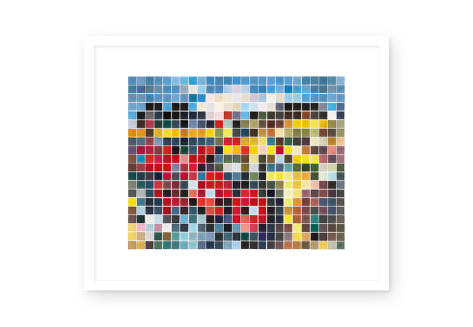 01 / 02 | "copy and paste - 52" | watercolor | 2023 | 25 x 20 / 500 pixels
<br>
<br> 
limited fineartprint | hahnemühle william turner 310 g/qm | 60 x 50 cm / 50 x 40 cm