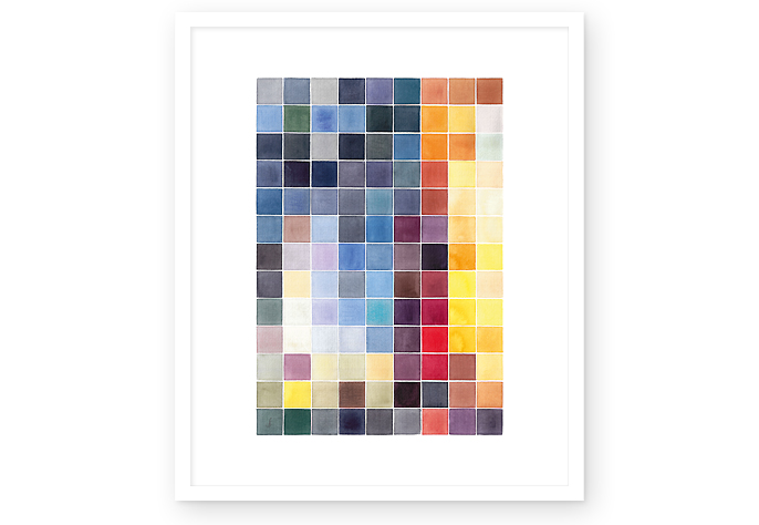 06 / 06 | "copy and paste - 57" | watercolor | 2023 | 9 x 13 / 117 pixels
<br>
<br> 
limited fineartprint | hahnemühle william turner 310 g/qm | 60 x 50 cm / 50 x 40 cm