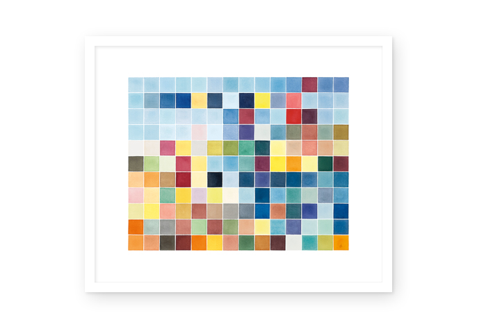 03 / 04 | "copy and paste - 66" | watercolor | 2024 | 14 x 11 / 154 pixels
<br>
<br> 
limited fineartprint | hahnemühle william turner 310 g/qm | 60 x 50 cm / 50 x 40 cm